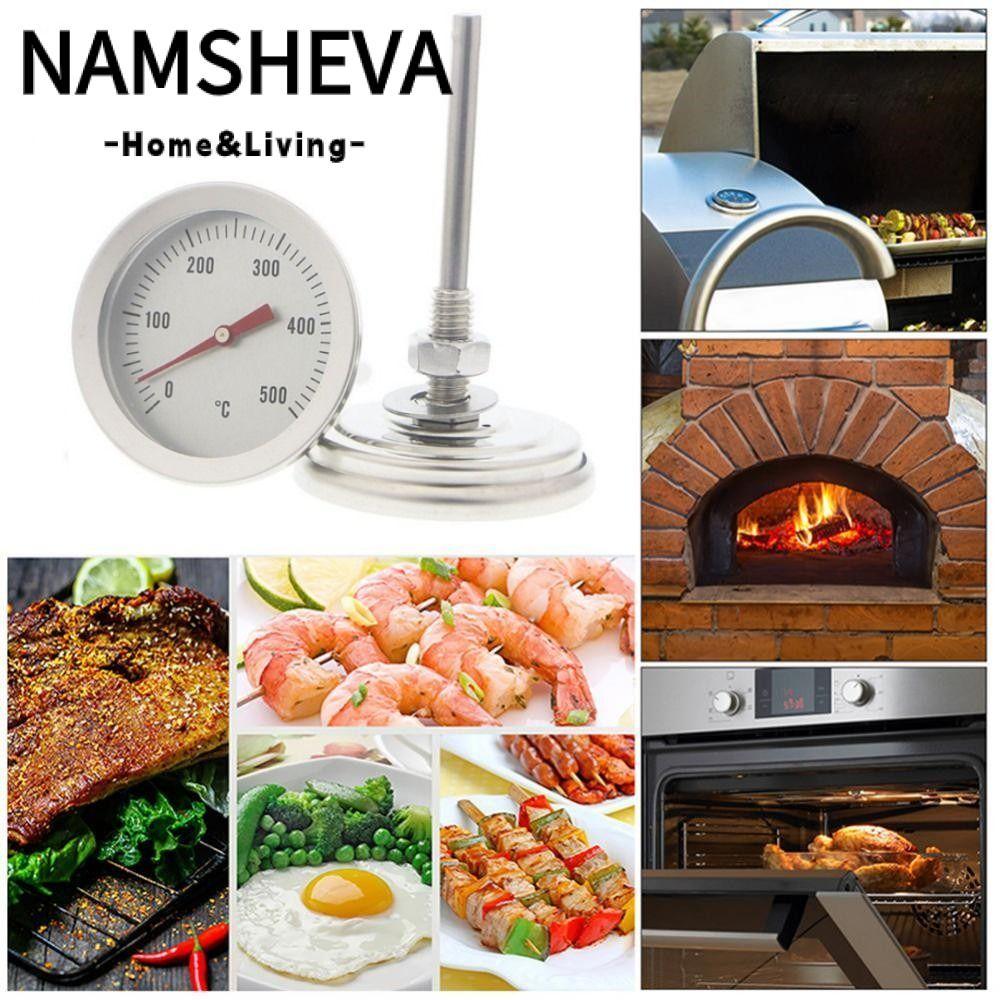 Nhiệt kế BBQ NAMSHEVA Nhà bếp bằng thép không gỉ 0-500°C Đồng hồ đo nhiệt độ