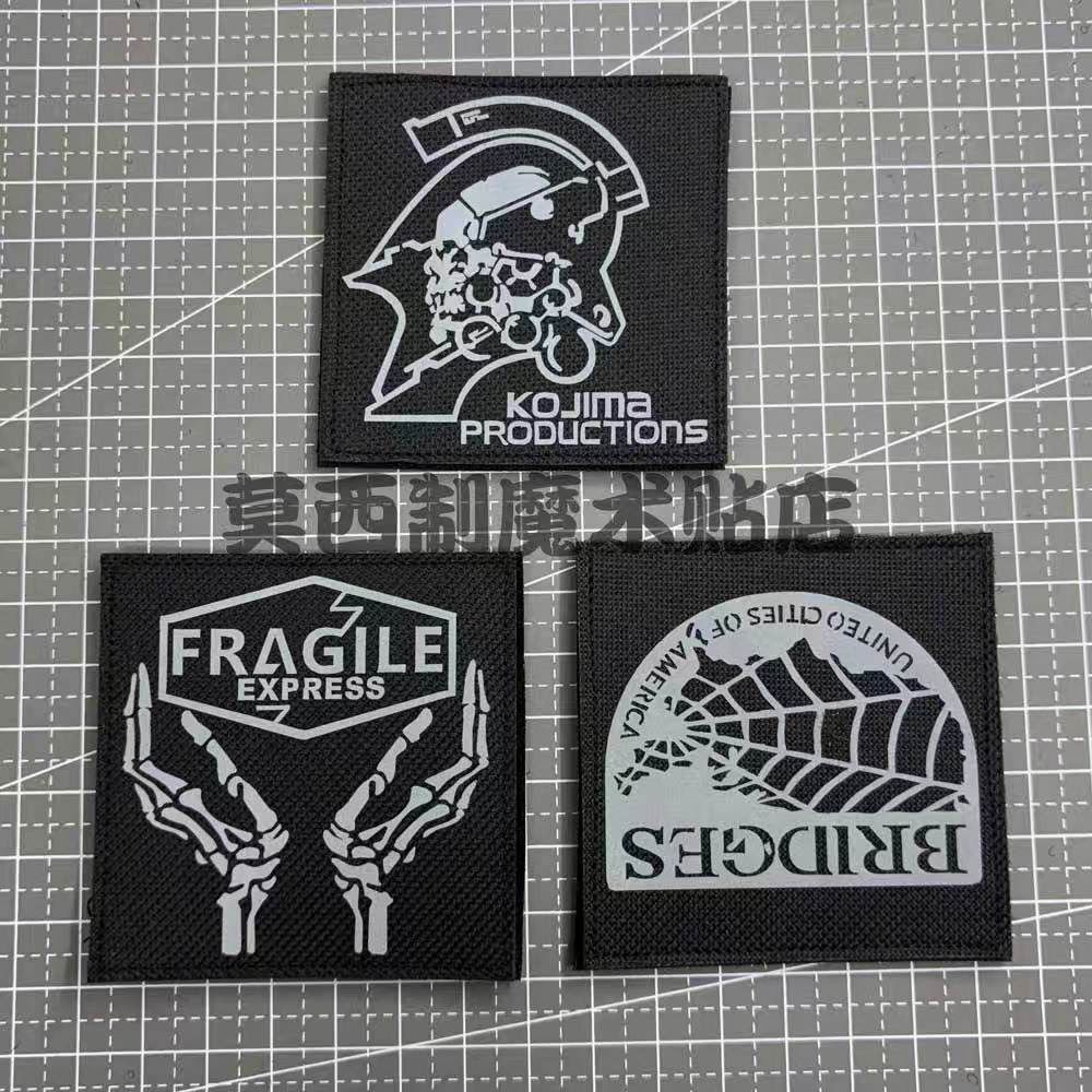 [Miếng dán Velcro tùy chỉnh] YWP.Reflective Death Stranding Hideo Kojima Studio Logo Miếng dán Velcr