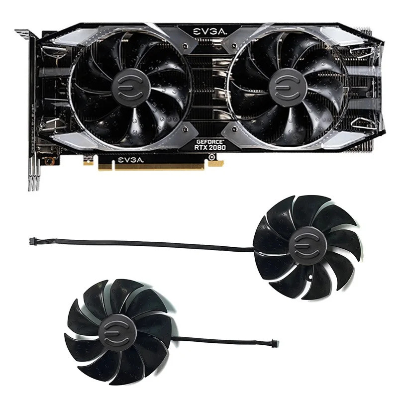 Dành Cho EVGA RTX 2060 2070 2080 Super RTX 2070 2080Ti Phiên Bản Đen Card Đồ Họa Chơi Game FanPLA092