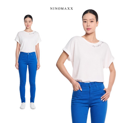 [CÒN SIZE 25, 26, 27, 28, 29] Quần Kaki Nữ Dài Ôm Dáng Chất Thun Co Giãn NINOMAXX 1609165
