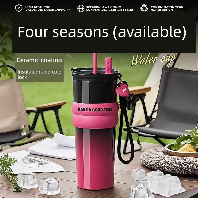 Dung Tích Lớn Cốc Nước Nam Dung Tích Lớn Ice Master Cup Rơm Ice Master Cup Gốm Lót Nhiệt Cốc Cốc Nướ