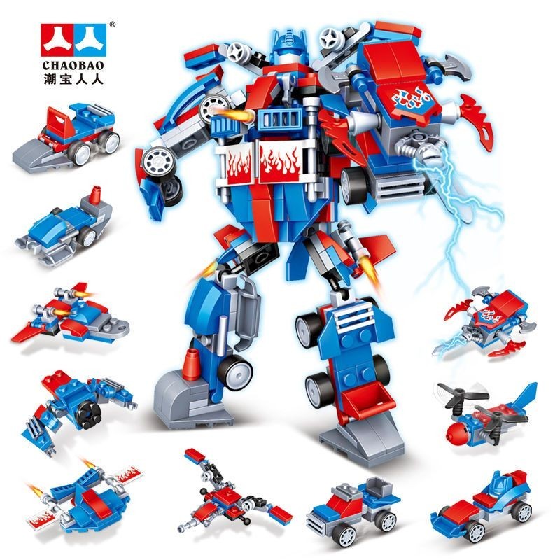 Tương thích với Lego Handmade DIY Optimus Prime Boy Biến hình Robot King Kong Quà tặng sinh nhật Gửi