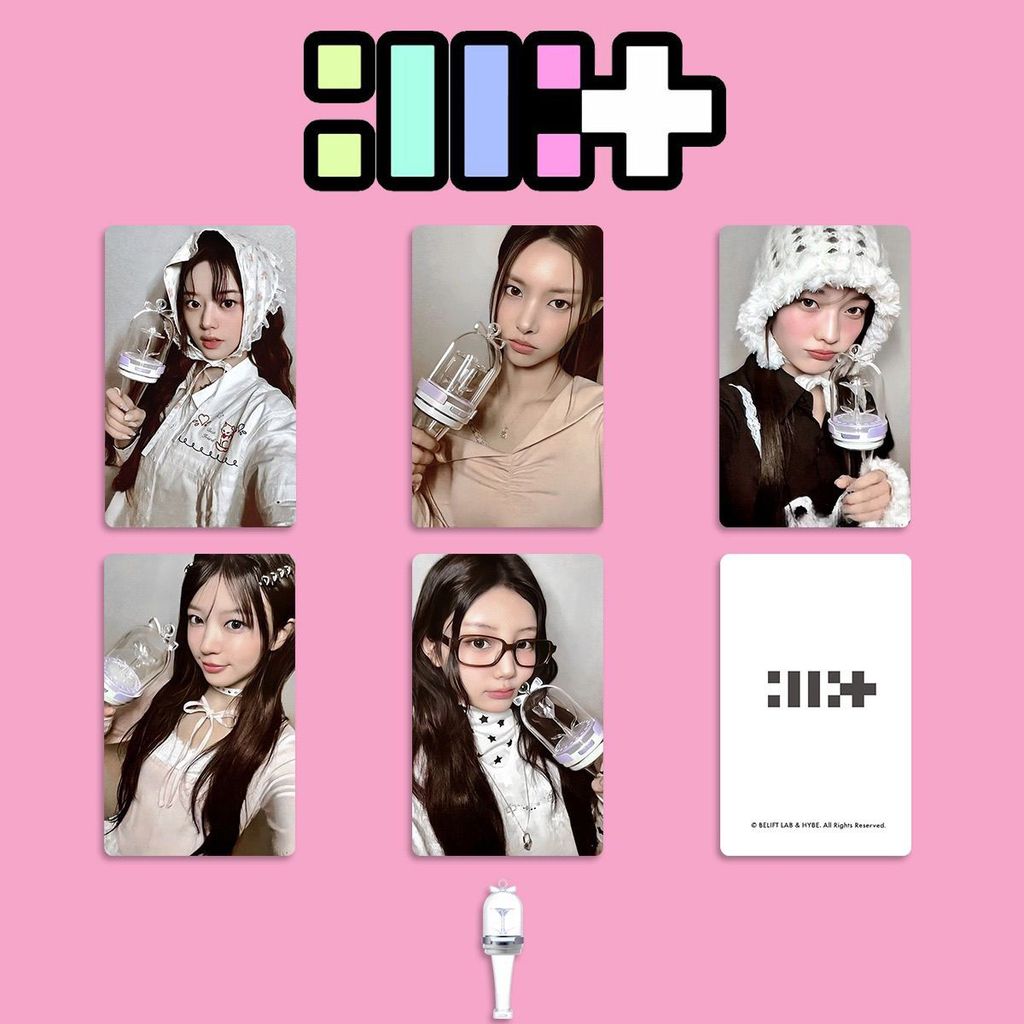 ILLIT MOKA GLLIT xung quanh thẻ nhỏ lightstick thẻ nhỏ