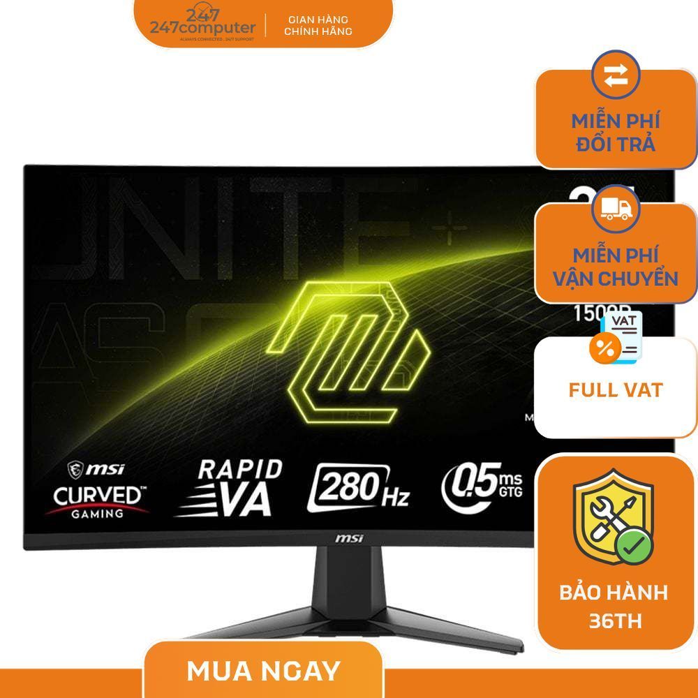 Màn Hình Cong MSI MAG 274CXF | 27 inch, 280Hz, Full HD, Mới BH 36T