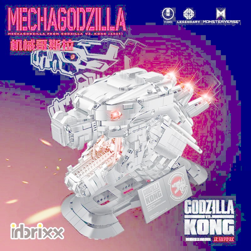 Hoa hồng687401- 3 Mô hình tượng Godzilla vs King Kong Đồ chơi ghép hình cậu bé Lego tương thích20260