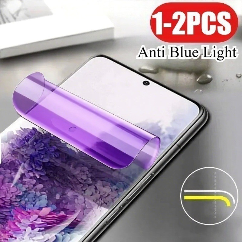 1-2 Chiếc Full Cover Chống Ánh Sáng Xanh Mềm Hydrogel Cho Oukitel C36 C37 C38 C50 C51 C53 C57 C57s P
