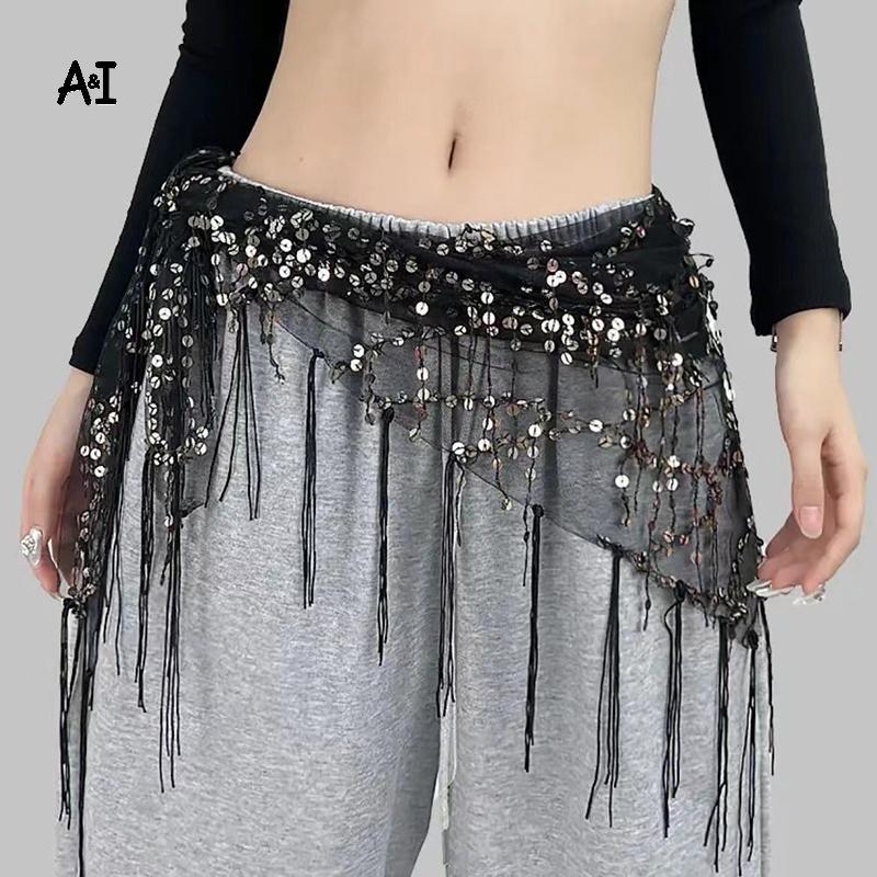 AI Đa Năng Bụng Khiêu Vũ Eo Dây Xích sel Tam Giác Khăn Thắt Lưng Jazz Khiêu Vũ Phụ Kiện Ấn Độ Khiêu 