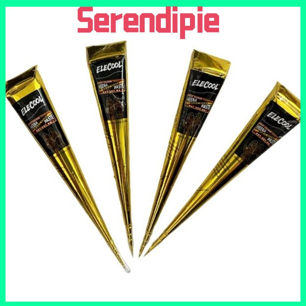SEENDIPIE Henna Tattoo Cream, Bán vĩnh viễn Dễ sử dụng Henna Paste Cone, Henna Tattoo Cream Tạm thời