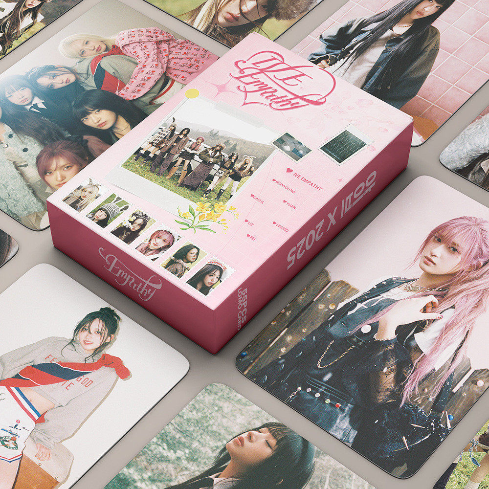 55 chiếc IVE THE 3RD EP IVE EMPATHY LOMO Card Yuanying Photo Card ins