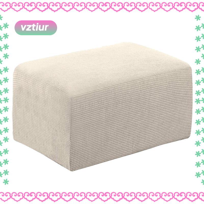 Footstool Cover Hình Chữ Nhật Ottoman Slipcovers Chân Pouf Ghế Nhỏ Mềm Mại