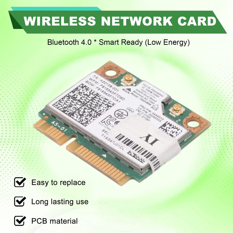 Notebook Tích Hợp Thẻ Không Dây Cho 7260HMW 7260AC 867M Dual Band 5G Thẻ Không Dây BT4.0 Cho 04X6090