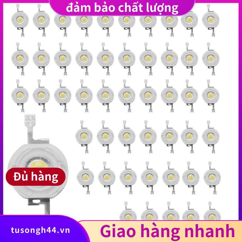 50 Chiếc 1W Diode Công Suất Cao Trắng Mát Hạt Led 1 Watt Chip Đèn 3V-3.4V