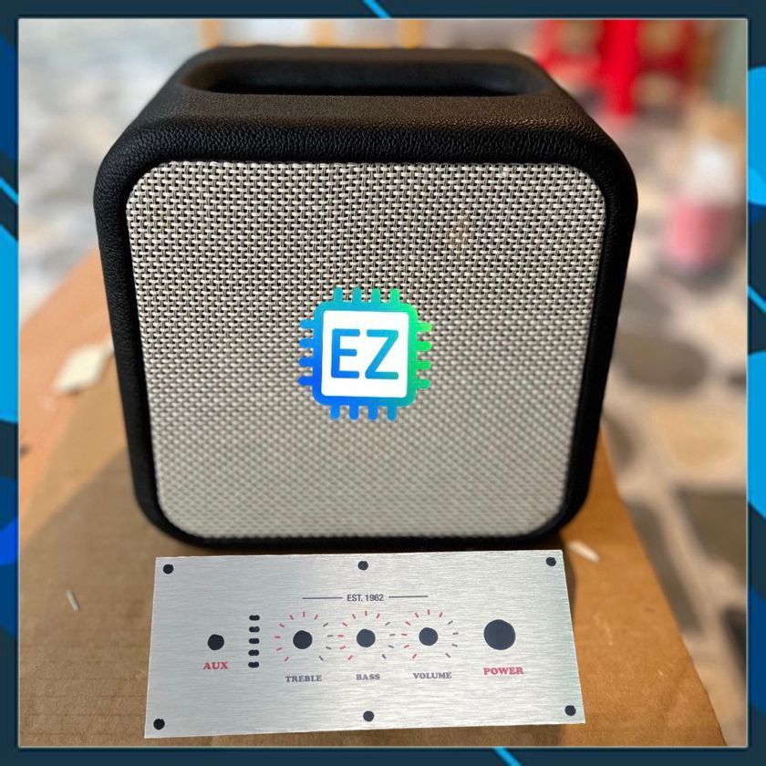Thùng loa, box loa, vỏ loa bọc da ecang hoàn thiện cho loa boombox2, sonos 4 inch mono có control