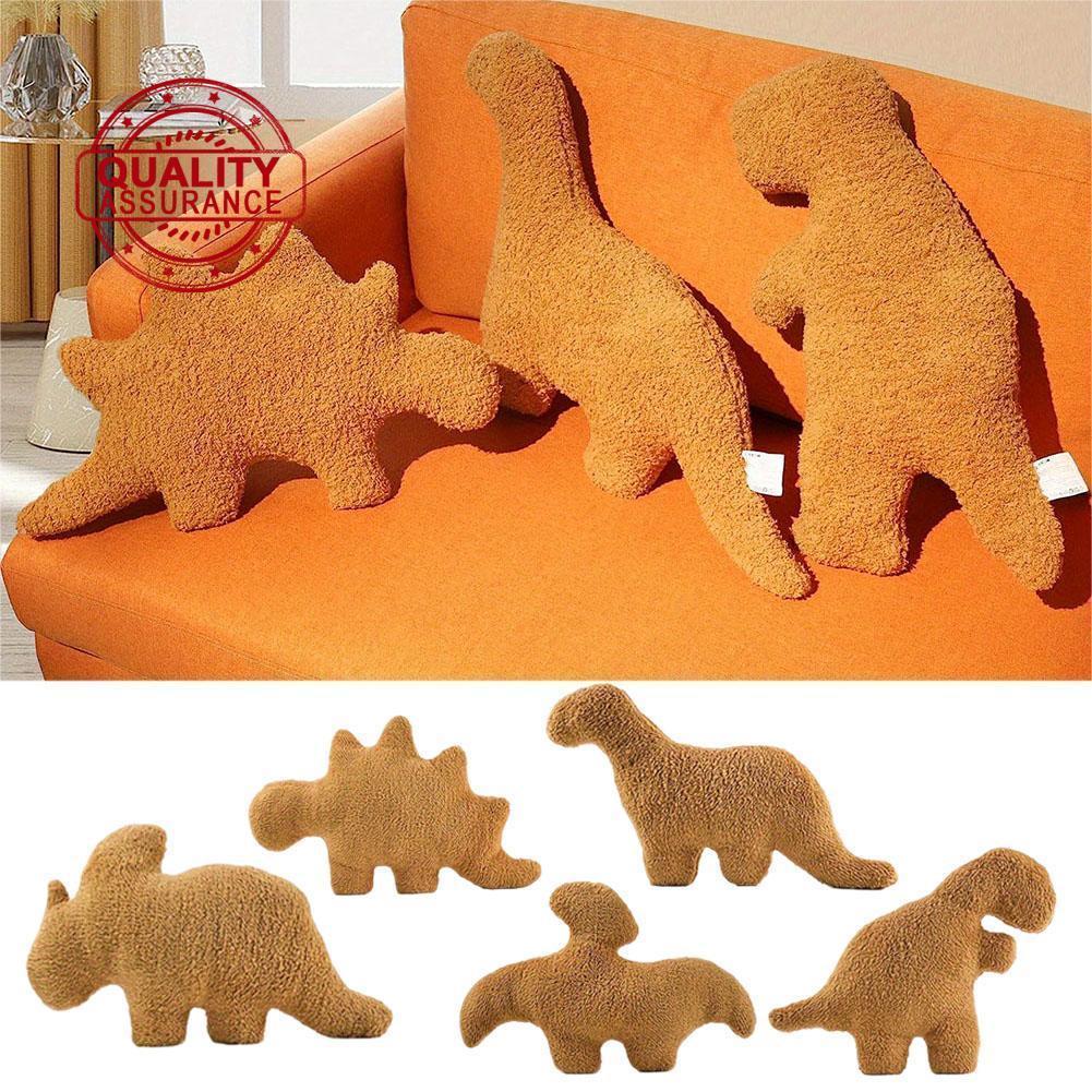 Nugget Gối Sang Trọng, Khủng Long Gà Nugget Gối Thú Nhồi Bông Đồ Chơi Sang Trọng, Dino Nugget T9u2