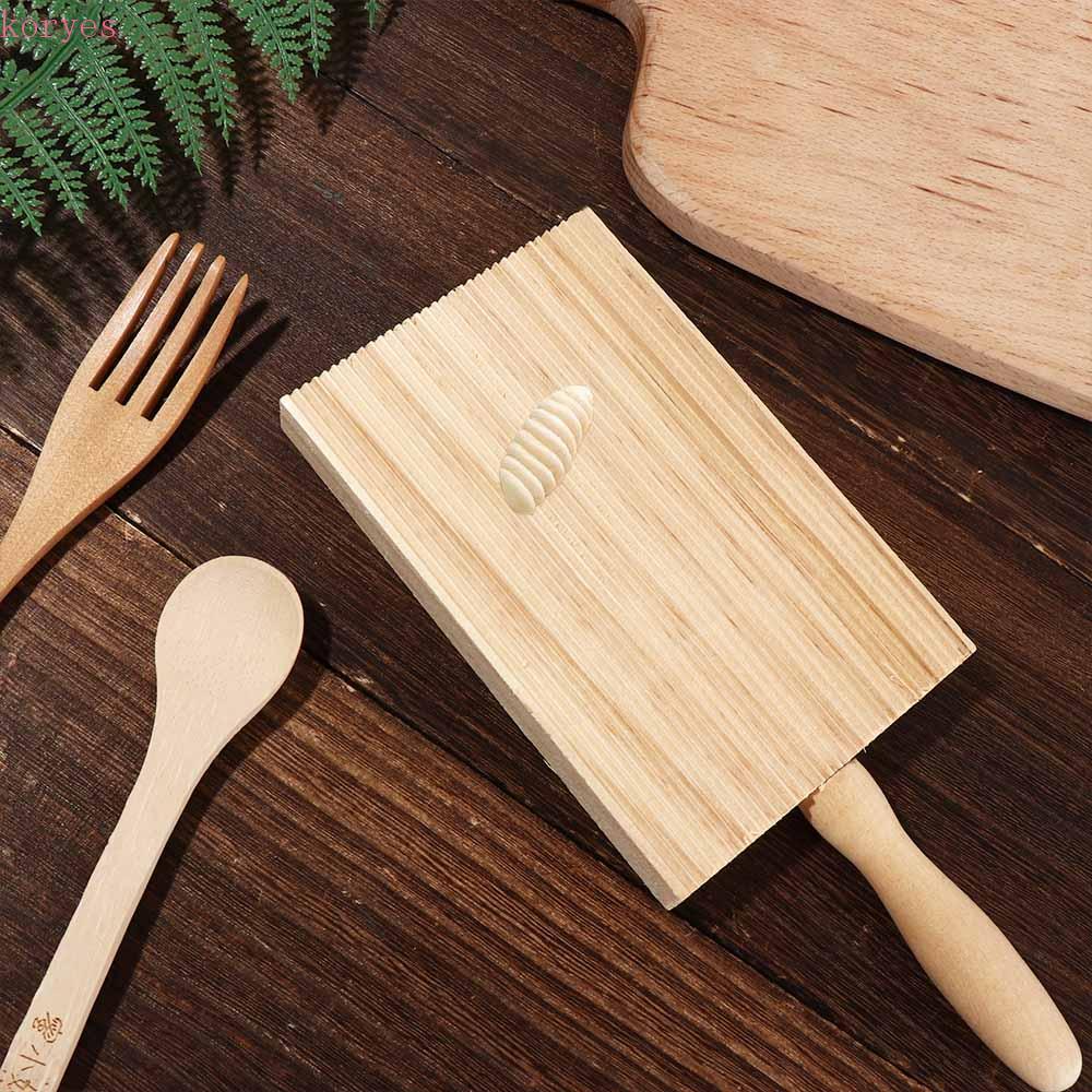 KORYES Gnocchi Board Garganelli Homemade DIY Gỗ Bột Pasta Server