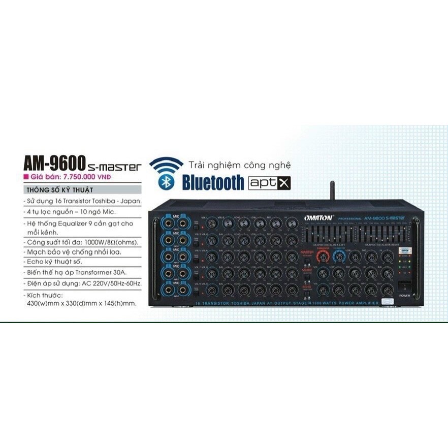 [HCM] Amply Omaton AM 9600 s master - HD audio