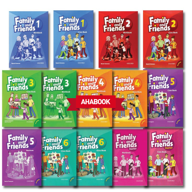 Aha - Sách tiếng anh - Family And Friends - phiên bản 1ST (Class Book + WorkBook) - Sách màu