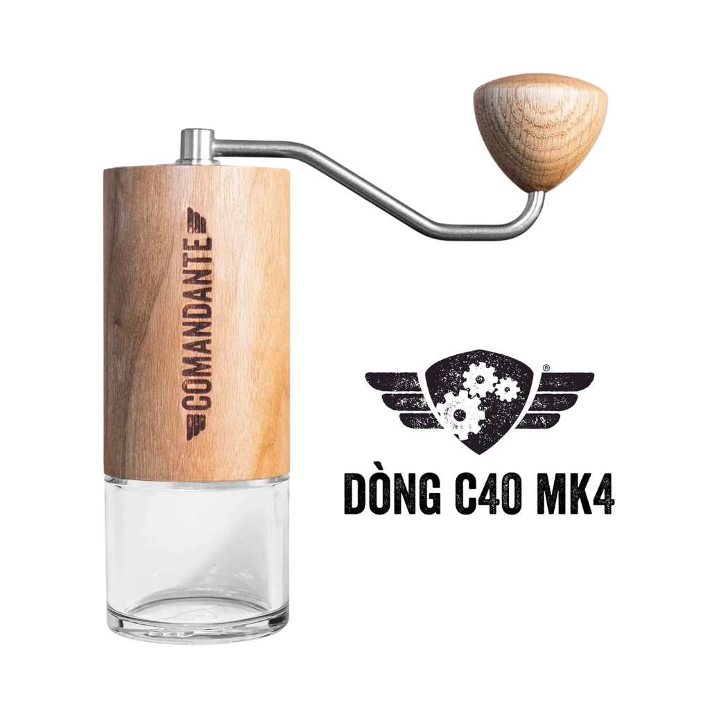 Cối Xay Cà Phê Comandante Grinder C40 MK4 Nitro American Cherry - Made in Germany