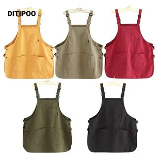 Tạp dề vẽ tranh DITIPOO, Tạp dề bảo hộ lao động phục vụ gia đình chống vết bẩn, Quần yếm làm việc phong cách Nhật Bản chống thấm nước cho thợ cắt tóc quán cà phê