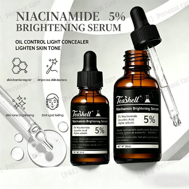 Teashell Niacinamide Brightening Serum Làm Trắng Da Phai Điểm Tối Brighte Serum 5% Niacinamide & Alp