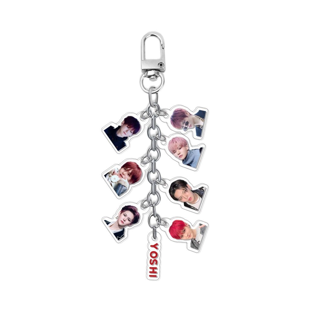 kpop Ban nhạc nam TREASURE Móc khóa phụ kiện ASAHI JIHOON YOSHI Acrylic dành cho người nổi tiếng ins