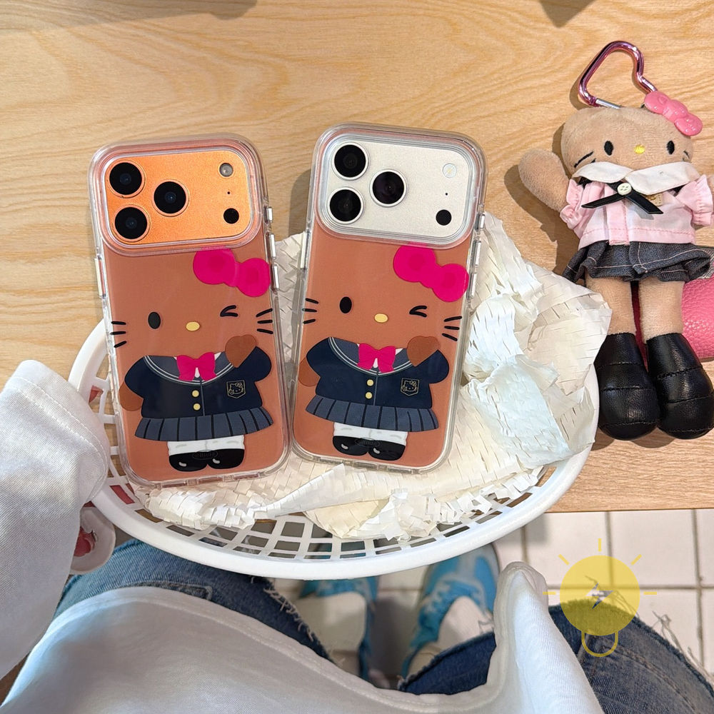 Phone Case For iPhone 17 Pro Max 16 15 14 13 TPU Kitty Air Bag Air Bag Aesthetic Korean Cute