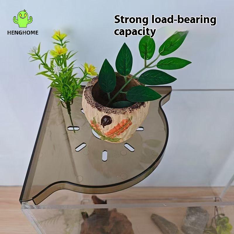 HENGHOME Fish Tank Corner Storage Ra Punch-free Storage Ra Fish Tank Top Landscape Braet Hydroponic 