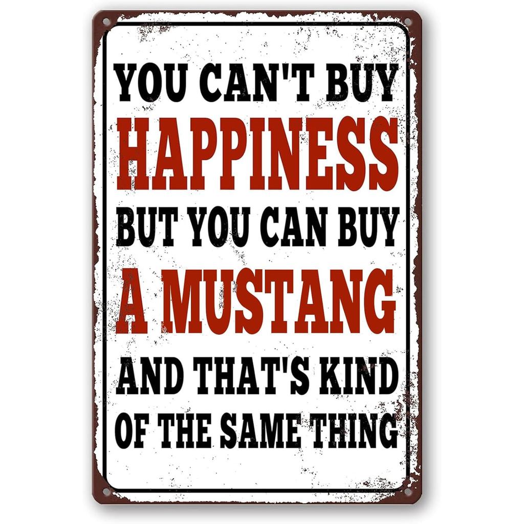 Dấu hiệu Mustang, Phụ kiện Mustang, Dấu hiệu Mustang kim loại cổ điển