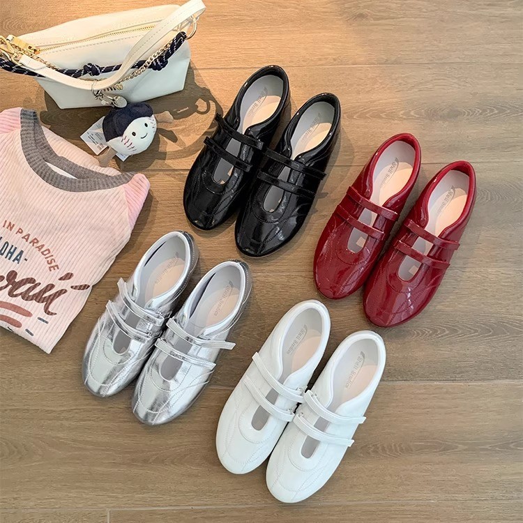 Female Ballet~Double-strap flat shoes2025Autumn sports Mary Jane shoes, women's ballet shoes, German