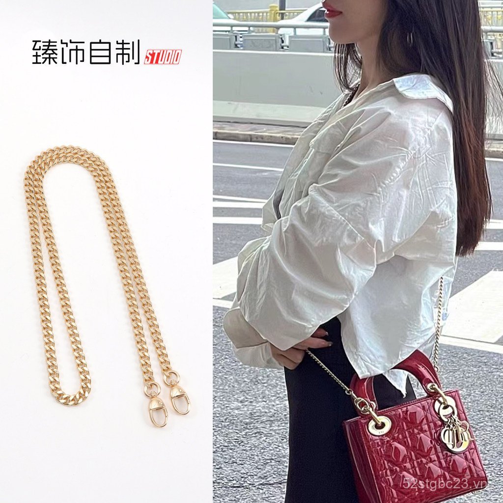 Thích Hợp Cho Dior Dior Lady Dior Túi Xách Dây Đeo Vai Thay Thế Đeo Ngang Cơ Thể Nách Dây Xích Kim L