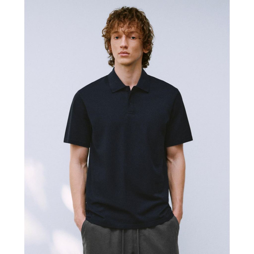 URBAN REVIVO - Áo polo nam cổ bẻ tay ngắn thanh lịch UMB460001-L8A