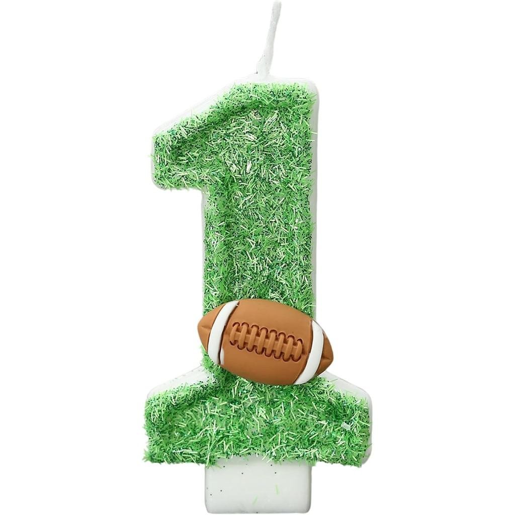 Bóng Đá Sinh Nhật Số Nến Cho Bánh Xanh Số 1 Nến 1 Bánh Bóng Đá Topper Cupcake Topper Cho Bóng Đá Tra