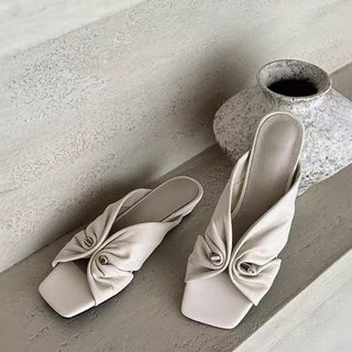 Dép Nữ Size Lớn Cao Su PU Phẳng Slip-On size35-42