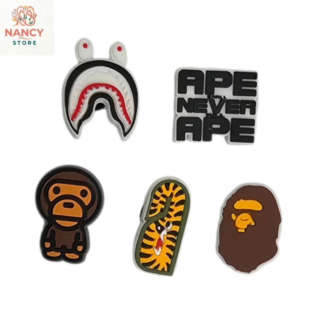 NANCY STORE-Charm Gắn Dép Sticker Mini Cute dễ thương Nhiều Mẫu Ngẫu Nhiên