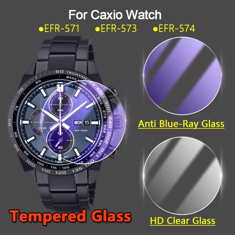 2-6 Chiếc Cho Caxio Edifice EFR-574 EFR-573 EFR-571 Đồng Hồ Thông Minh 2.5D Siêu Mỏng Trong Suốt / C