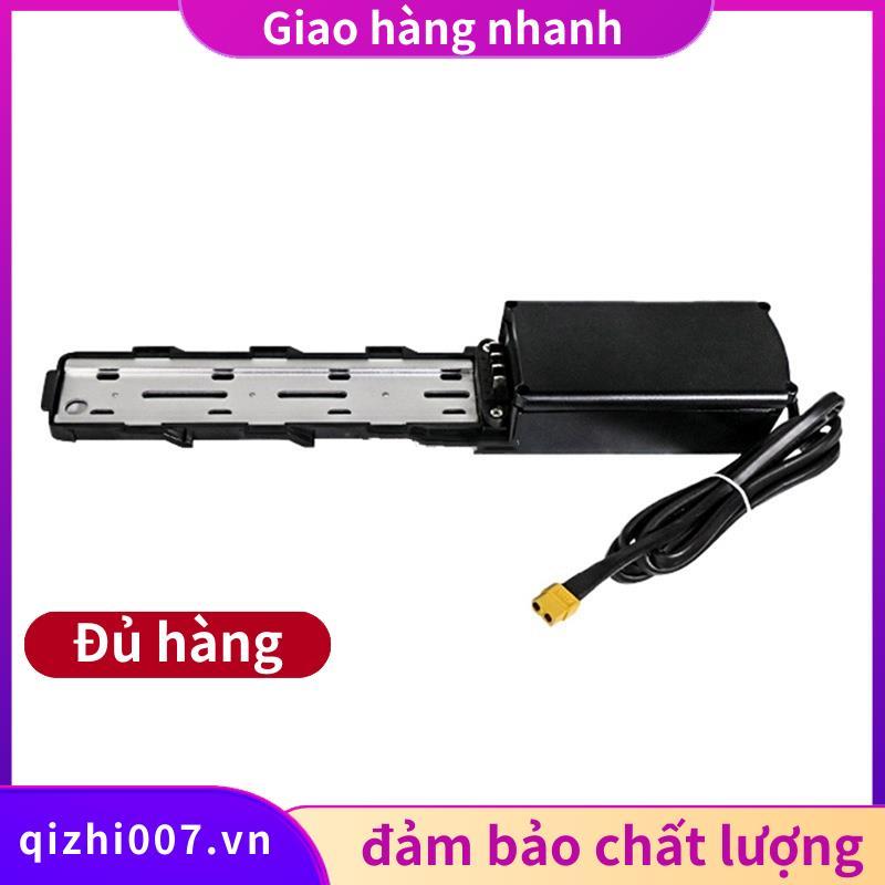 Phep tung xe dap dien V8 - Gio dang de pin va dau noi duong ray 4 chan qizhi007vn