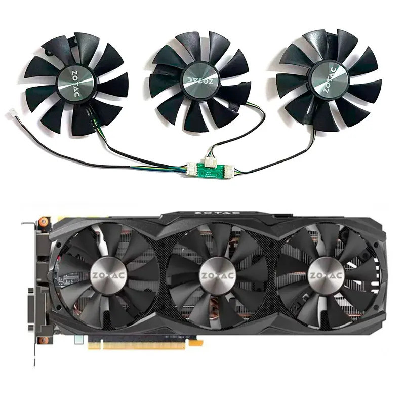 Quạt GPU MỚI 85MM 4PIN GA91S2U GTX980TI cho Bộ khuếch đại Zotac Geforce Gtx970 980ti MỚI Card đồ họa
