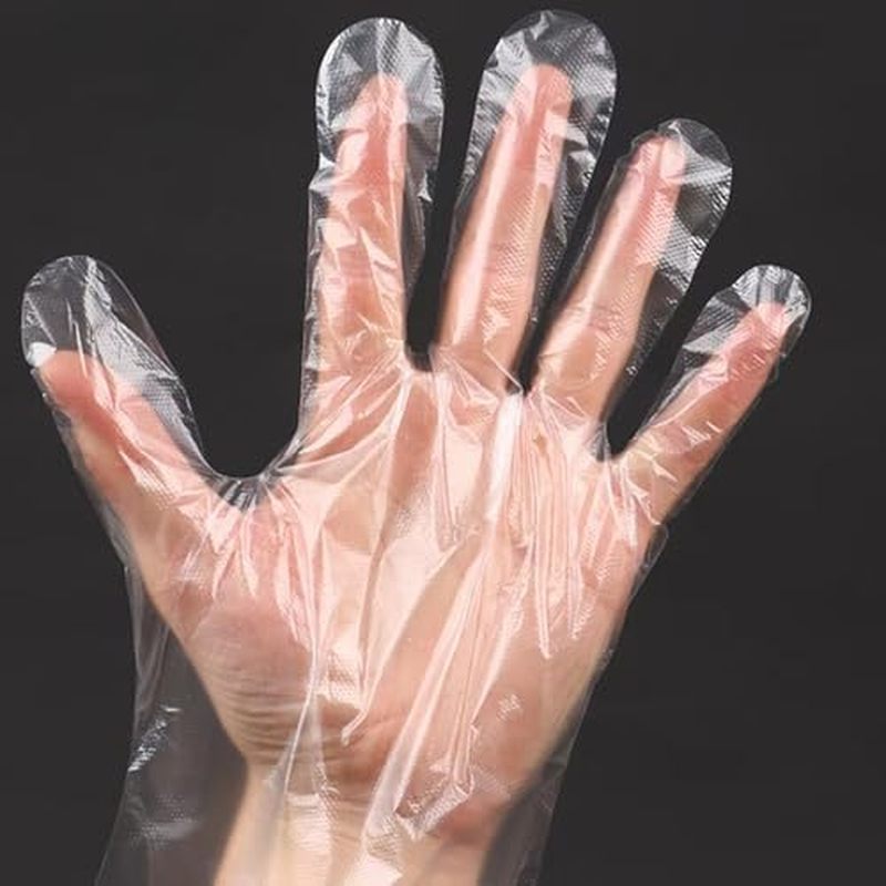 400 Count Disposable Poly Plastic Gloves for Cooking, Food Prep and Food Service, Cleaning Gloves Ho