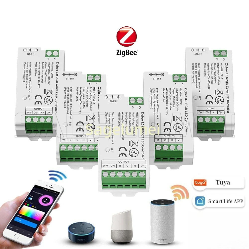C01Z / C02Z / C03Z / C04Z / C05Z Zigbee 3.0 Bộ điều khiển LED 2.4G Tuya Gateway Điều khiển bằng giọn