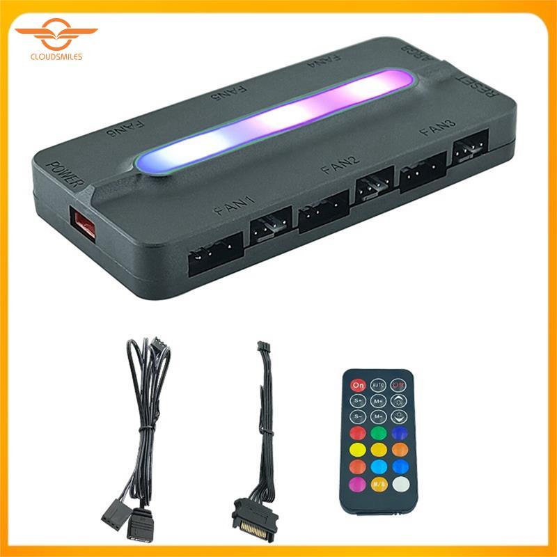 [CloudsMiles.th] Bộ điều khiển ARGB 5V / 3Pin ARGB 4Pin Quạt PWM Hub ARGB Hub Bộ chia trung tâm cho 