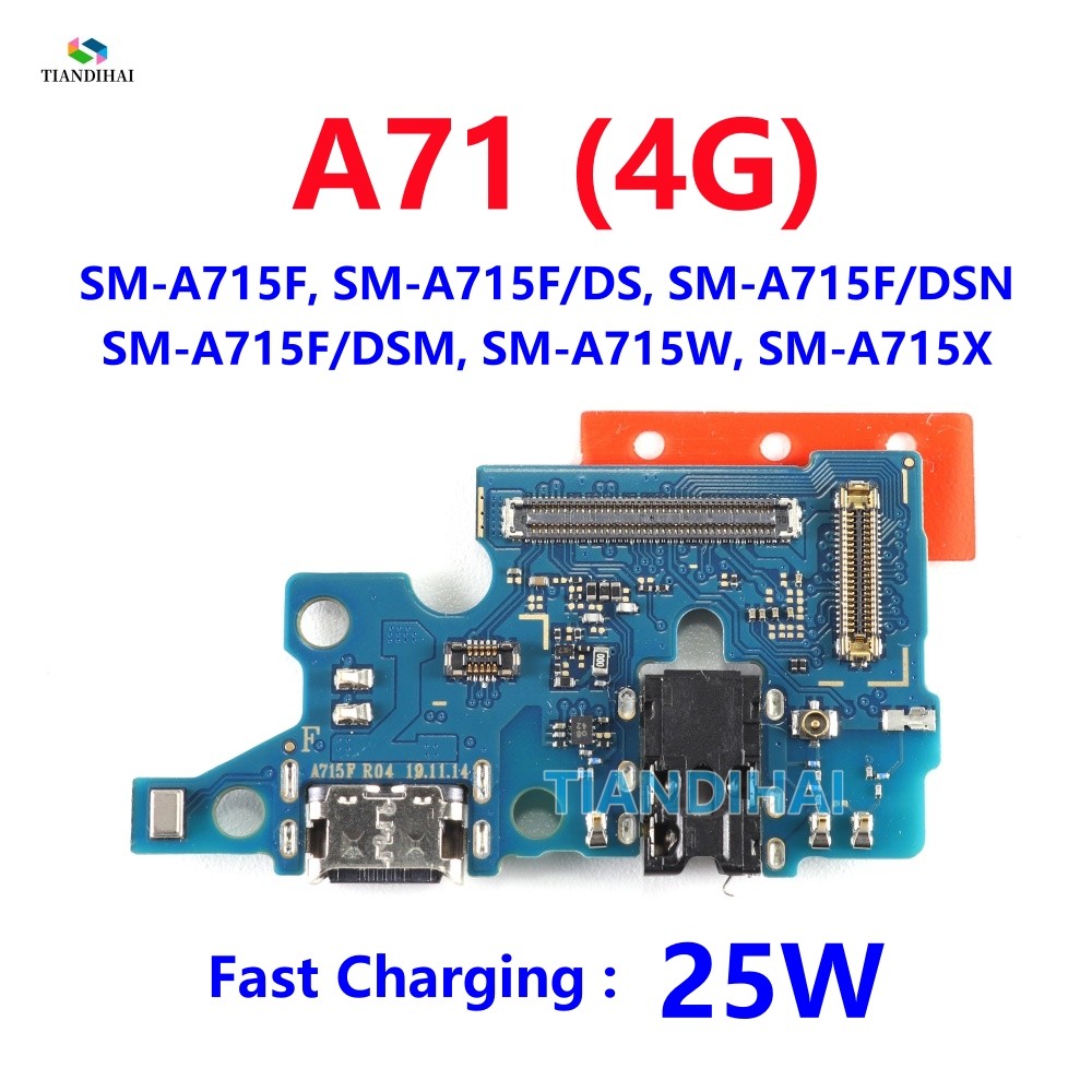Cổng Sạc Ban Thay Thế Cho Samsung Galaxy A71 A715 A715F SM-A715F Điện Thoại USB Sạc Flex Cáp Phụ Tùn