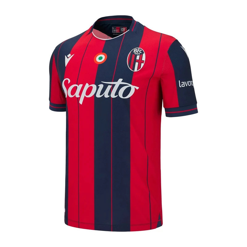 2025 new25-26 Đồng phục đội bóng đá Serie A mới của Câu lạc bộ bóng đá Bologna, Áo sơ mi in 3D, Áo t