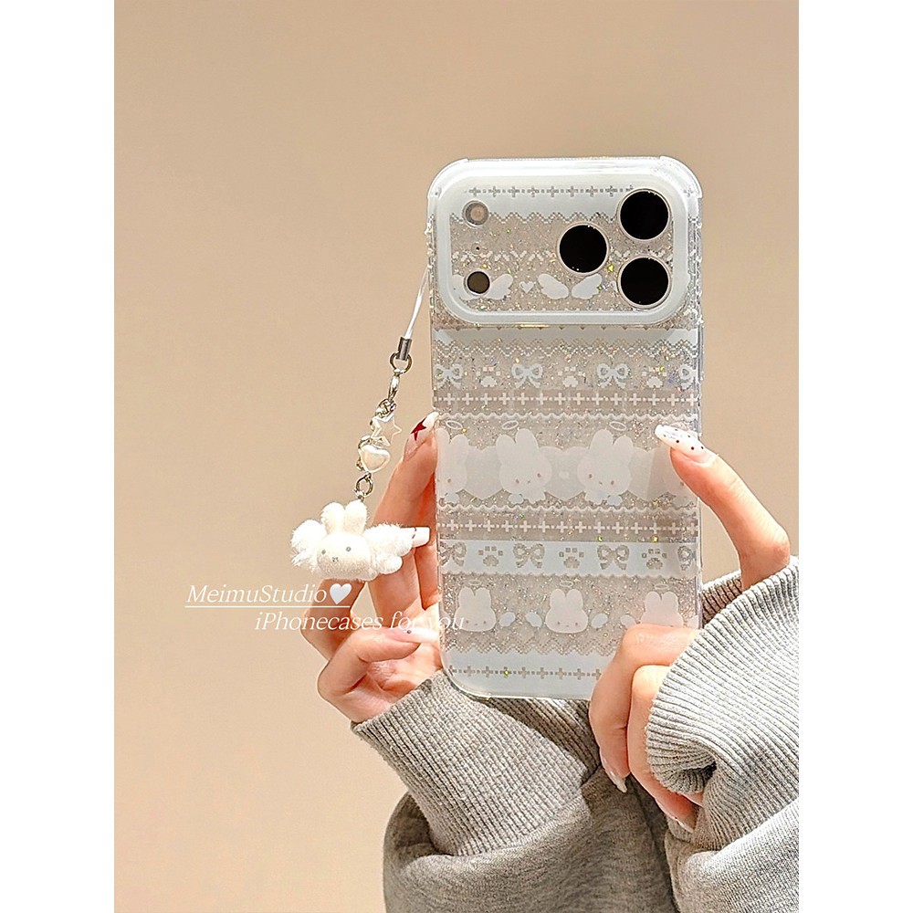 Meimu ins Phong Cách Hàn Quốc Phil Island Miffy Rabbit Thích Hợp Cho iphone17pro Vỏ Điện Thoại Apple