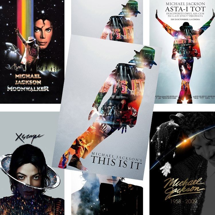 Michael Jackson Poster Michael Jackson Hàng Hóa Ký Túc Xá Dán Tường HD Giấy Dán Tường Phòng Giấy Dán