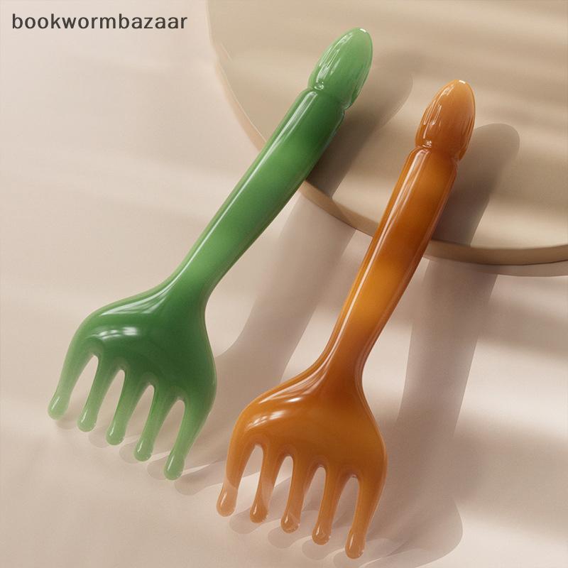 [bookwormbazaar] Máy mát xa đầu Da đầu Gua Sha để massage toàn thân Ne Leg Massage năm móng vuốt Sti