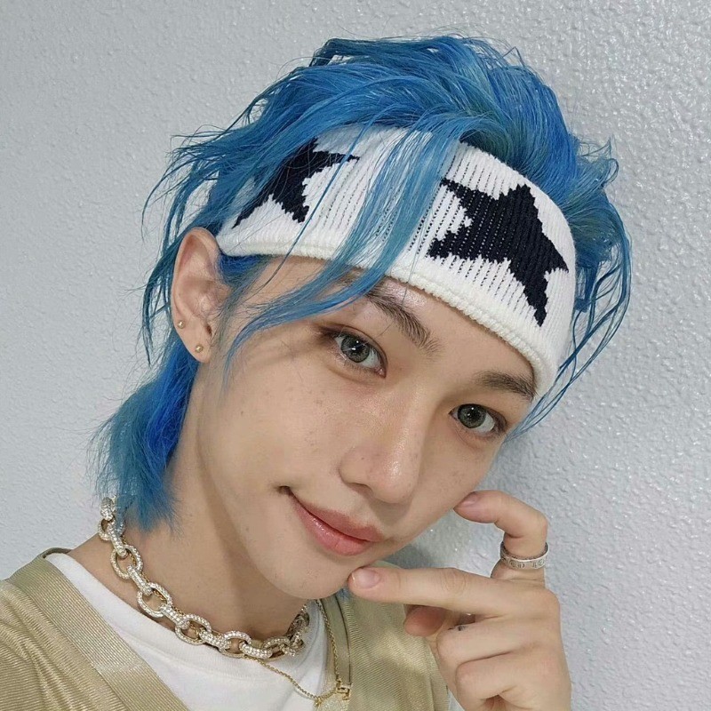 Kpop Straykids 5star Dome Tour Băng đô Pentagram Lee Know Headband