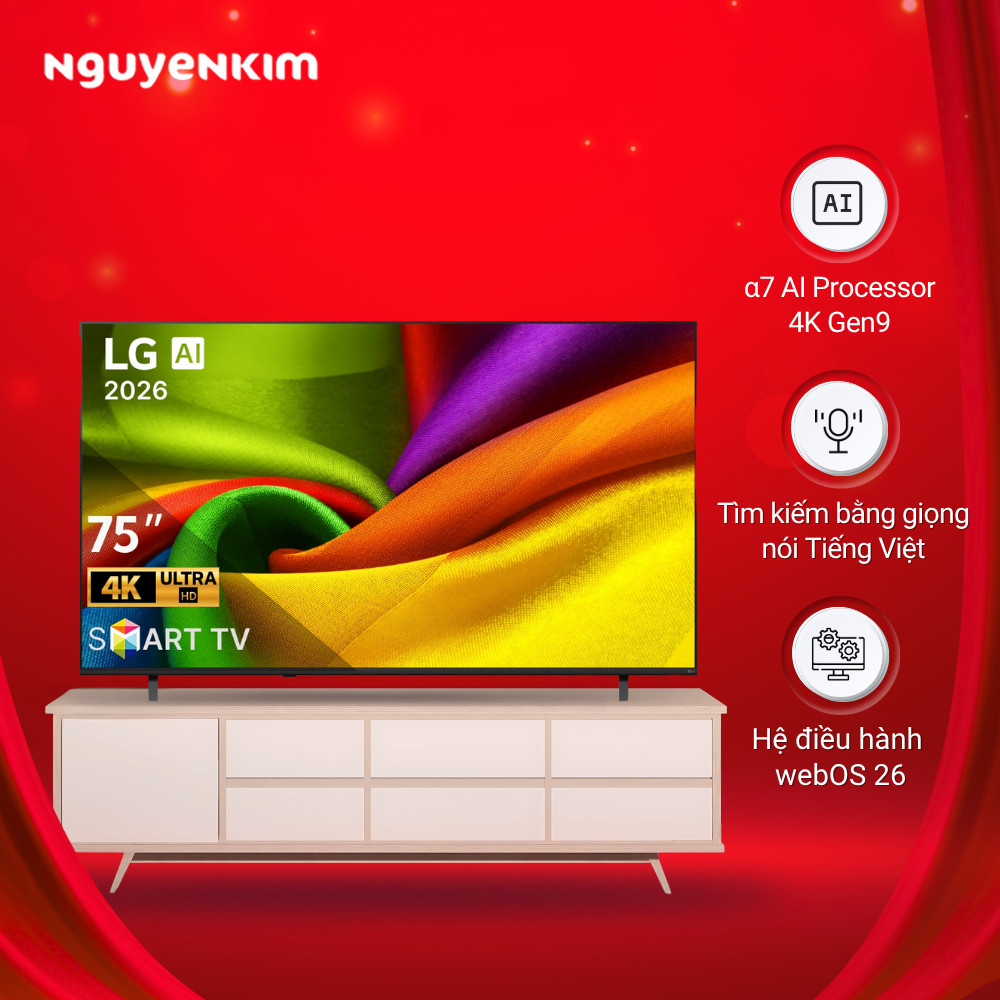 Smart Tivi AI LG 4K 75 inch 75NU855BPSA