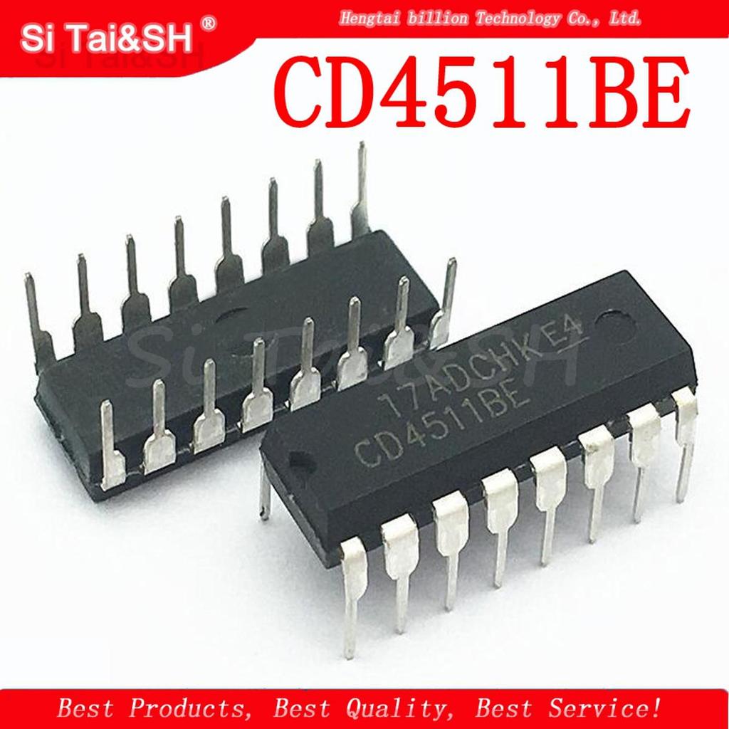 10 CÁI CD4511BE DIP16 CD4511 DIP 4511BE DIP-16 IC mới và nguyên bản