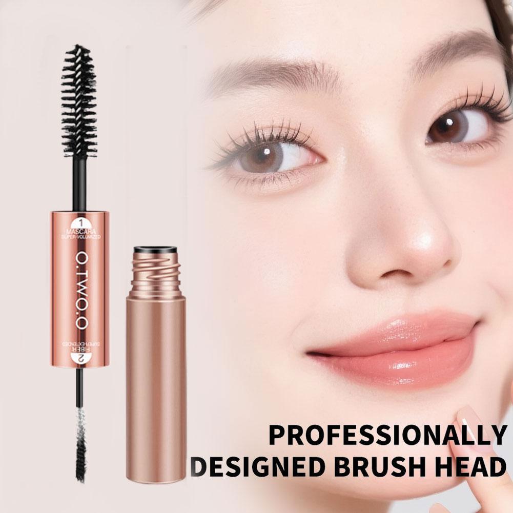 O.two.o 2 Trong 1 Mascara Bút Kẻ Mắt Chống Thấm Nước Mờ Mắt Curlier Mỹ Phẩm Dày Hơn Dài N3u0