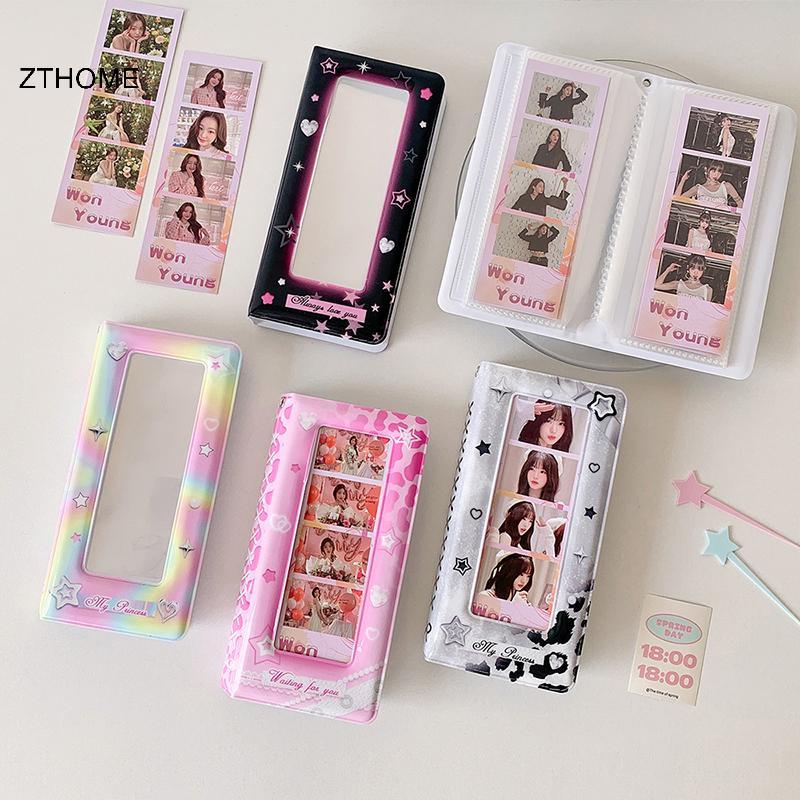 ZTHOME Star Photo Booth Frames - Photo Booth Album Cho Dải Ảnh 2x6 Inch Album Cưới 2 X 6 Bookmark Ho